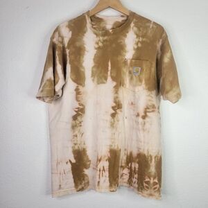 Carhartt custom pocket tee, distressed workwear